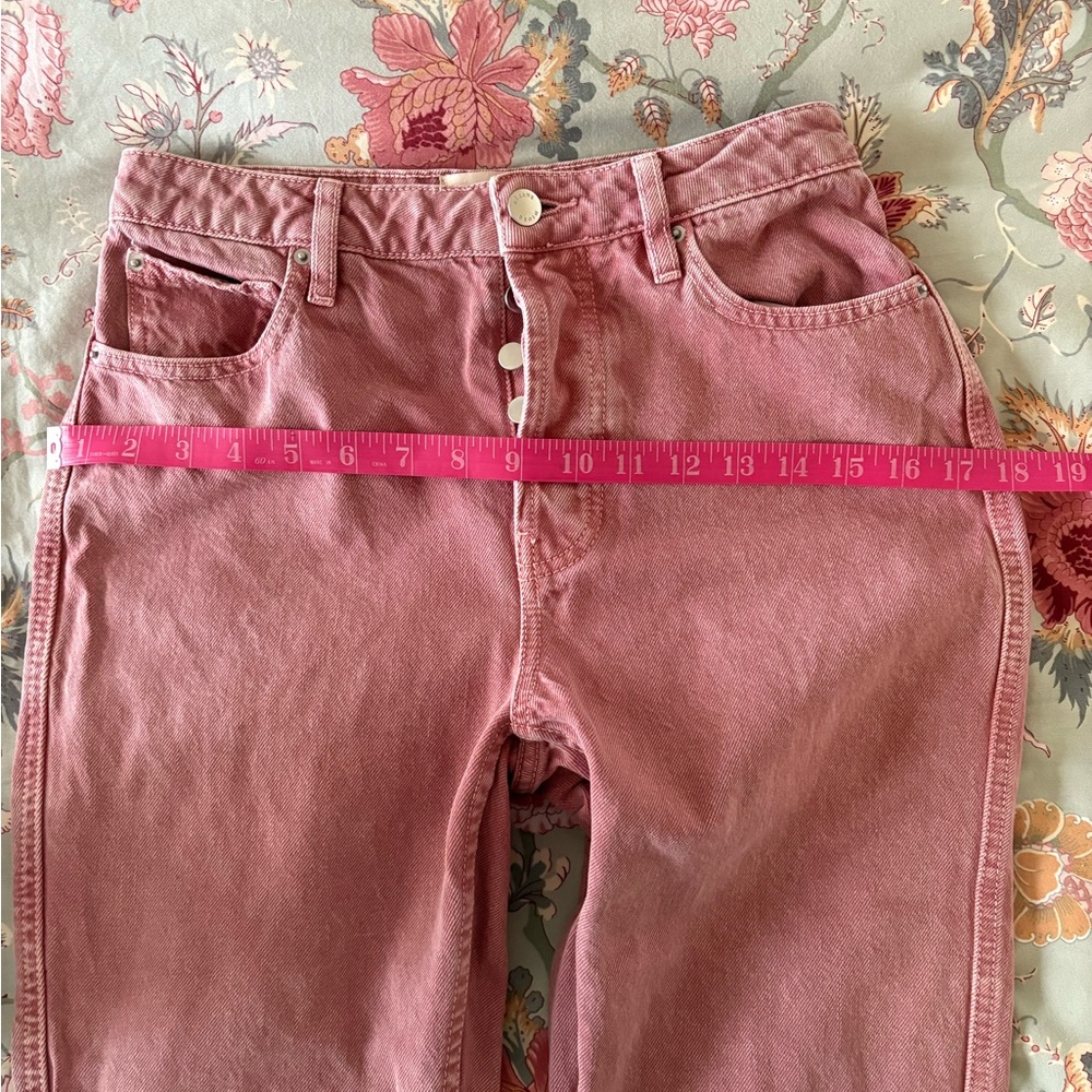 Sezane Le Brut Rose Pink Jeans - Size 27 - Picture 8 of 9
